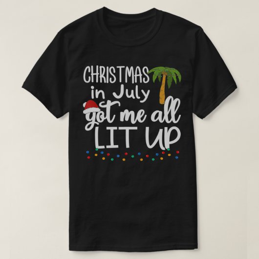 CHRISTMAS IM JULI Sommer Weihnachten Dekoration Mä T-Shirt (Design vorne)