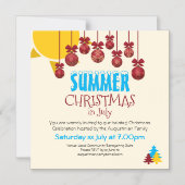 CHRISTMAS IM JULI - Sommerfest der GRILLEN Magneteinladung (Vorderseite)