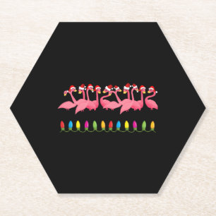 CHRISTMAS IM STRANDdesign FLAMINGO SANTA Untersetzer