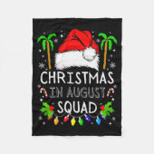 Christmas In August Squad Funny Summer Xmas Men Wo Fleecedecke (Vorderseite)
