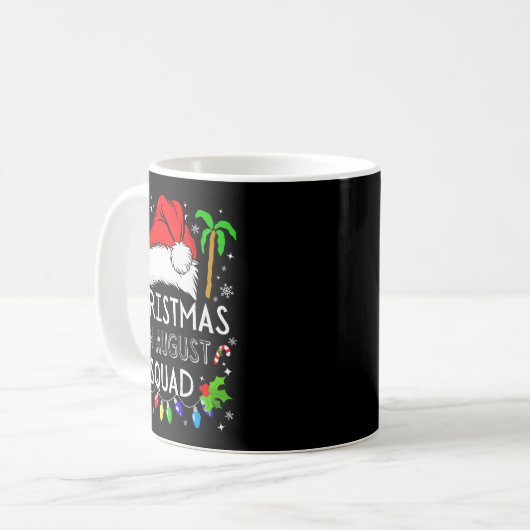 Christmas In August Squad Funny Summer Xmas Men Wo Kaffeetasse (Vorderseite Links)