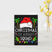 Christmas In August Squad Funny Summer Xmas Men Wo Karte (Gelbe Blume)