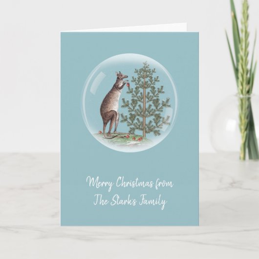 Christmas in Australia Feiertagskarte (Vorderseite)