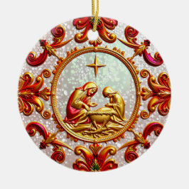 CHRISTMAS ~ In der Tabelle ~ Keramik Ornament