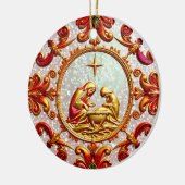 CHRISTMAS ~ In der Tabelle ~ Keramik Ornament (Links)