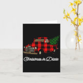 Christmas In Dixie Down South Plaid Holiday Karte (Gelbe Blume)