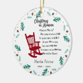 Christmas in Heaven Memorial Ornament – Personaliz (Links)