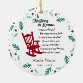 Christmas in Heaven Memorial Ornament – Personaliz (Hinten)