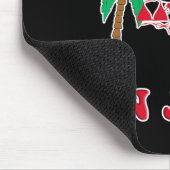 Christmas In July Bikini Flip Flops Palm Tree Mousepad (Ecke)