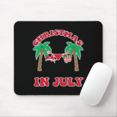 Christmas In July Bikini Flip Flops Palm Tree Mousepad (Mit Mouse)