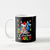 Christmas In July Cute Anime Mermaid Santa Hat Sum Kaffeetasse (Links)