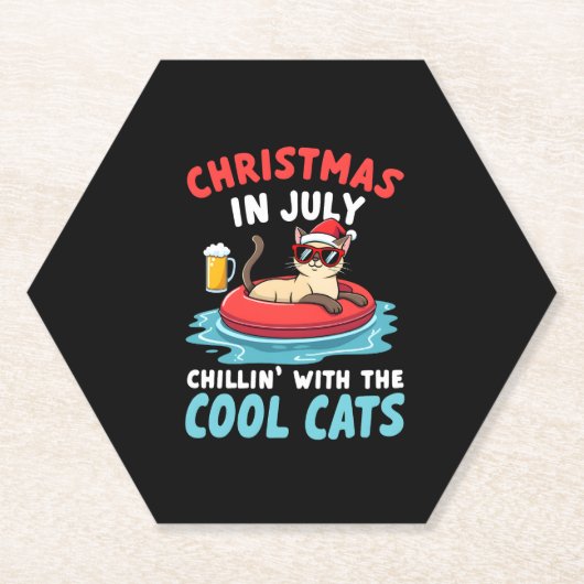 Christmas In July Daddy Mommy Chillin With The Sia Untersetzer (Vorderseite)