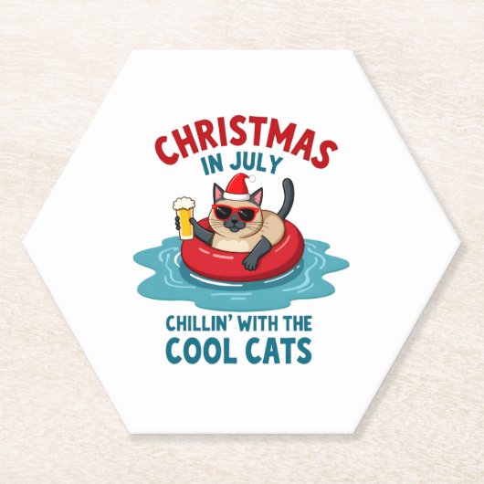 Christmas In July Daddy Mommy Chillin With The Sia Untersetzer (Vorderseite)