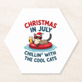 Christmas In July Daddy Mommy Chillin With The Sia Untersetzer (Vorderseite)