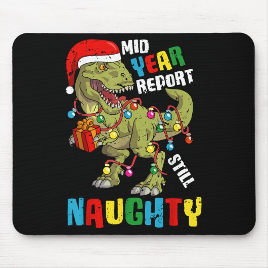 Christmas In July Dinosaur T Rex Summer Kids Boys  Mousepad (Vorne)