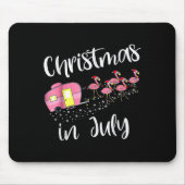 Christmas In July Flamingo Nk  Mousepad (Vorne)
