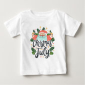Christmas in July Fun & Festive Santa Design Baby T-shirt (Vorderseite)
