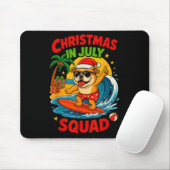 Christmas In July Funny Bulldog Dog Lover Xmas Sum Mousepad (Mit Mouse)