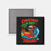 Christmas In July Funny Dachshund Dog Lover Xmas I Magnet (Vorderseite/Rückseite)