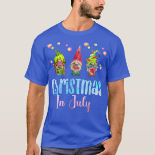 Christmas in July Gnomen Watermelon Summer Party 2 T-Shirt
