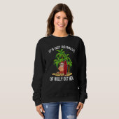 Christmas In July Hawaii Flamingo Beach Christmas Sweatshirt (Vorne ganz)