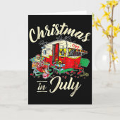 Christmas In July Hipe Rv Camng Camng Lover  Karte (Gelbe Blume)