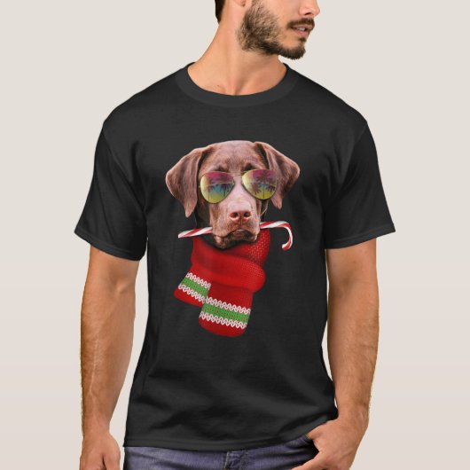 Christmas in July Labrador Sunglasses Dog Lover Gi T-Shirt (Vorderseite)