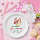 Christmas in July Naughty / Nice Toddler Birthday Pappteller (Party)