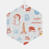 Christmas in July Ornament Aus Glas (Rückseite)