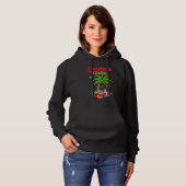 Christmas in July Palm Tree Xmas Tree Beach Summer Hoodie (Vorne ganz)