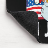 Christmas In July Retro Hipster Funny Santa Men Wo Mousepad (Ecke)