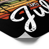 Christmas In July Retro Tropical Beach Summer Hawa Poster (Ecke)