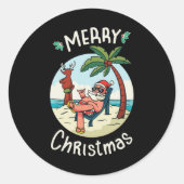 Christmas in July Runder Aufkleber (Vorderseite)