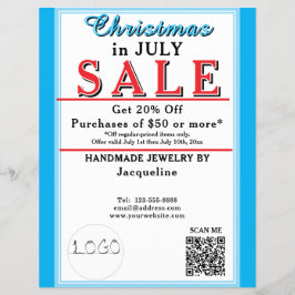 Christmas in July Sale Jewelry Blue White Heart Flyer