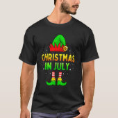 Christmas In July Santa Elf  Xmas Men Women Kids T-Shirt (Vorderseite)