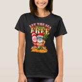 Christmas in July Santa Let the Sea Set You Free T-Shirt (Vorderseite)