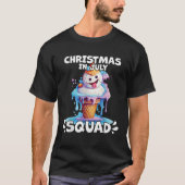 Christmas in July Snowman Ice Cream T-Shirt (Vorderseite)