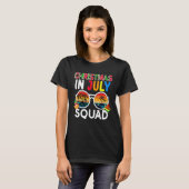 Christmas In July Squad Costume Sunglasses Traveli T-Shirt (Vorne ganz)