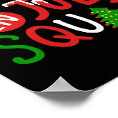 Christmas In July Squad Funny Merry Xmas Men Women Poster (Ecke)