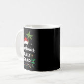 Christmas In July Squad Funny Summer Xmas Santa Ha Kaffeetasse (Vorderseite Links)