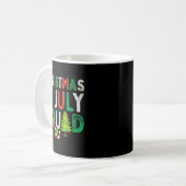 Christmas In July Squad Funny Xmas Men Women Kids Kaffeetasse (Vorderseite Links)