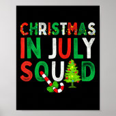 Christmas In July Squad Funny Xmas Men Women Kids  Poster (Vorne)