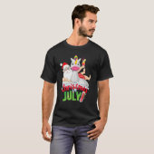 Christmas in July Summer Unicorn Float Xmas T-Shirt (Vorne ganz)