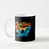 Christmas In June Sungles Funny Summer Vacation Kaffeetasse (Links)