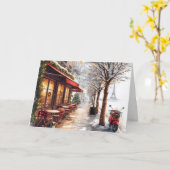 Christmas In Paris Card Karte (Gelbe Blume)