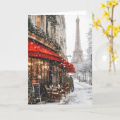 Christmas In Paris Card Karte (Gelbe Blume)