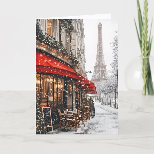 Christmas In Paris Card Karte (Vorderseite)