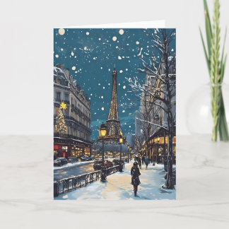 Christmas In Paris Card Karte