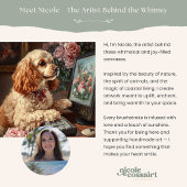 Christmas in Paris – Whimsical Winter Eiffel Tower Leinwanddruck