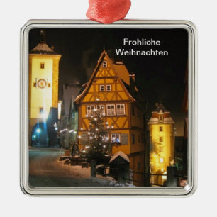 CHRISTMAS IN ROTHENBURG DEUTSCHLAND ORNAMENT AUS METALL